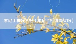 索尼手机好不好（索尼手机值得买吗）