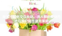 探索小红书交互机制，深入解析互动方式与用户粘性提升策略