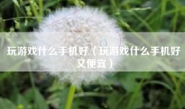 玩游戏什么手机好（玩游戏什么手机好又便宜）