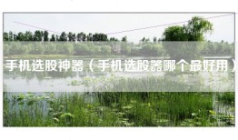 手机选股神器（手机选股器哪个最好用）
