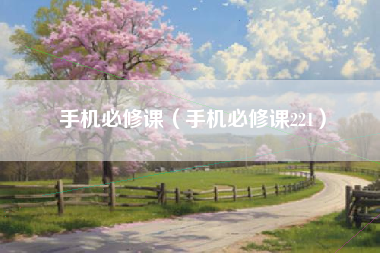 手机必修课（手机必修课221）